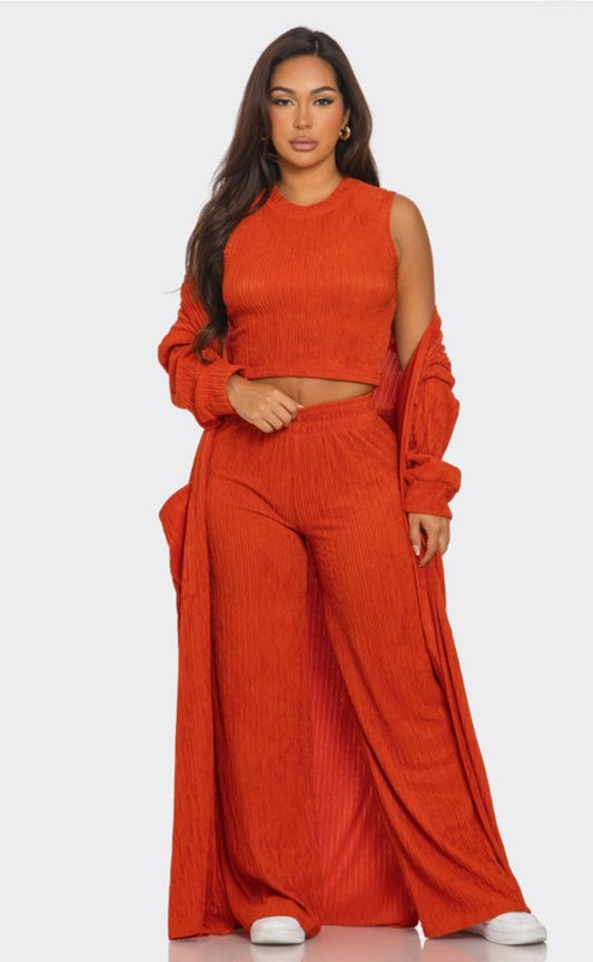 Orange 3 piece set