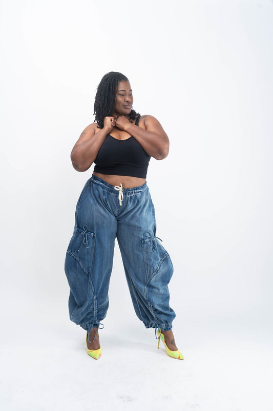 Denim Plus Size Pants