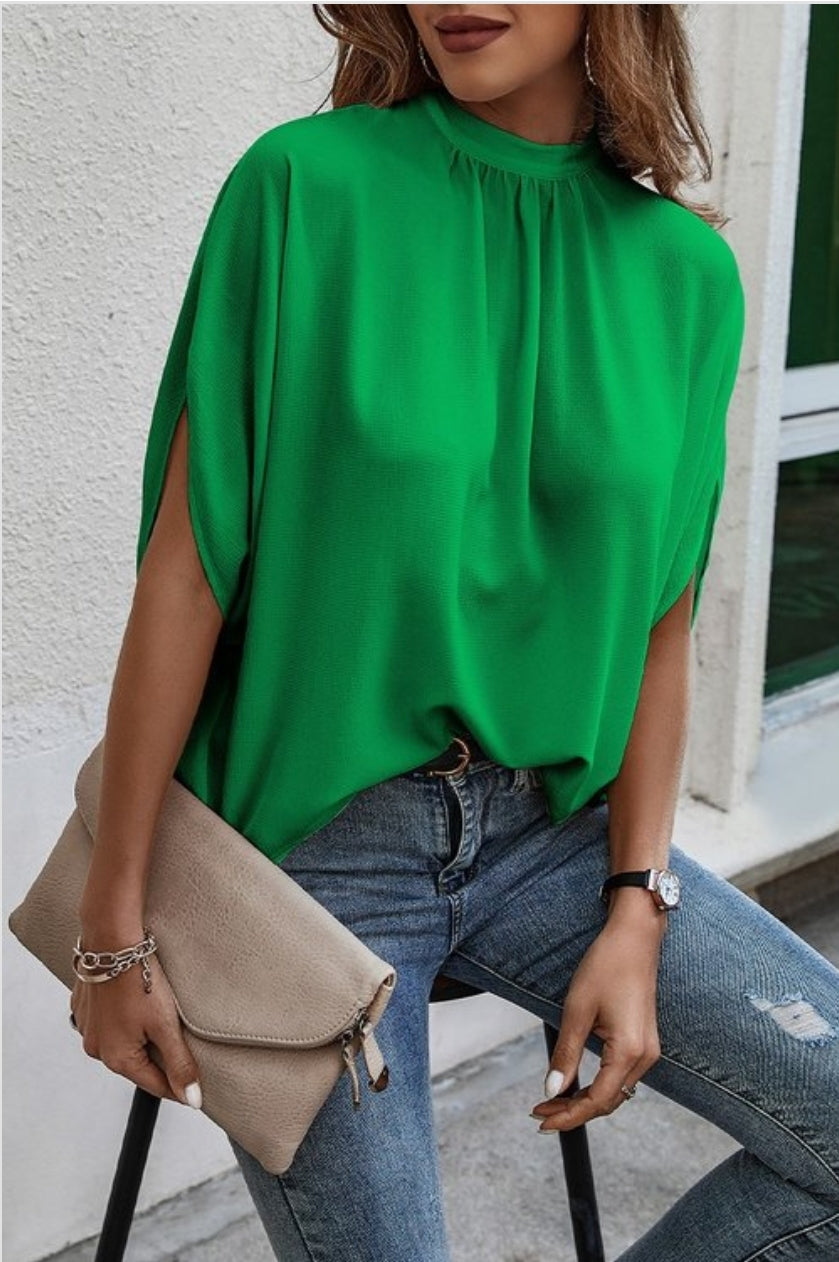 Green Blouse with back tie
